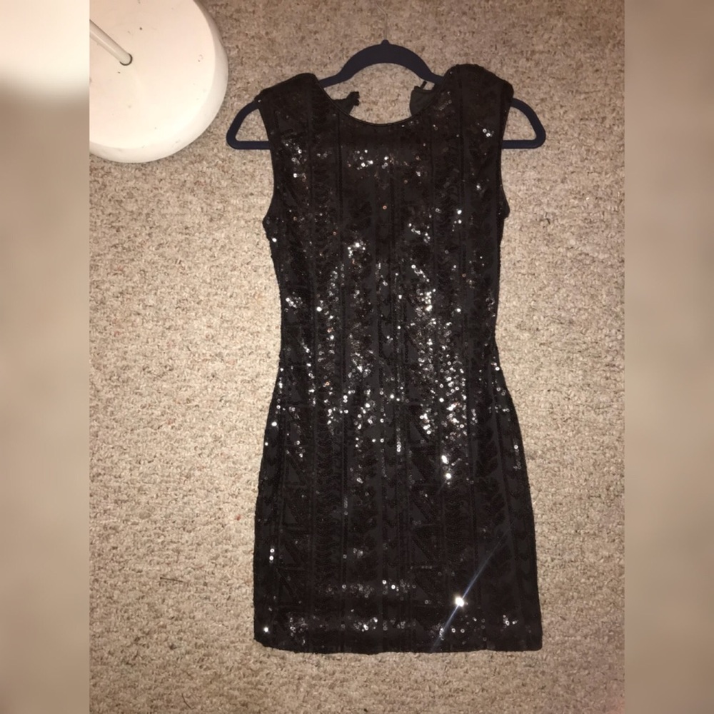 Black mini cocktail dress